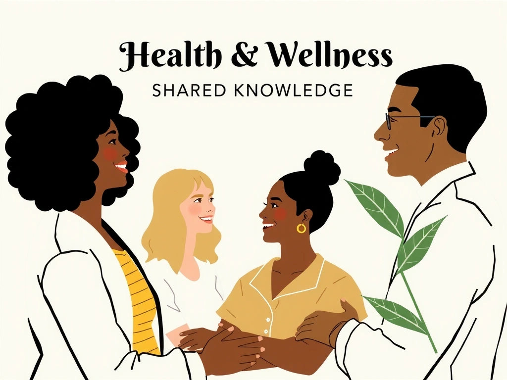 Diverse group of people collaborating on health and wellness